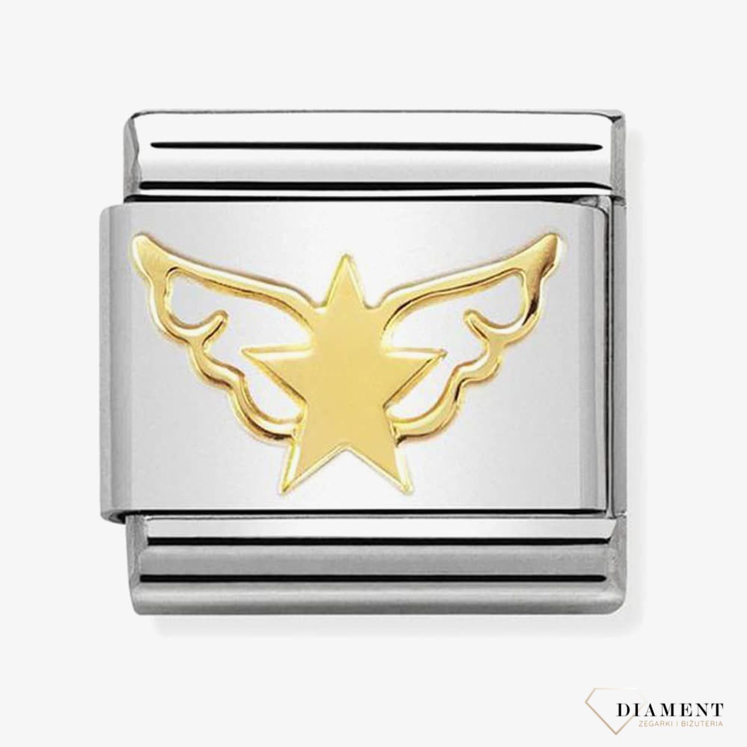 Nomination - Link 18K zawieszka złoto 'Skrzydełka z gwiazdką' 030162 45.jpg